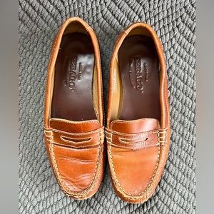 Sebago Tan Leather Loafers